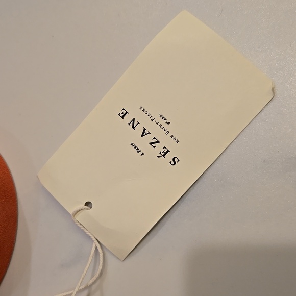 Sezane Artemis Belt, Peach, Size 80, NWT, From Paris, Comes With Floral Clutch - Picture 10 of 17